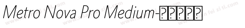 Metro Nova Pro Medium字体转换